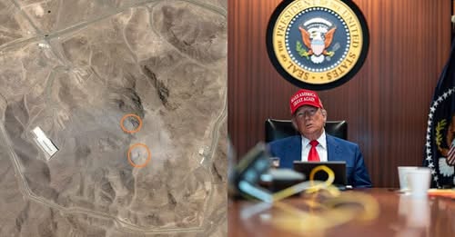 Incredible satellite images show the precision of the US attack on Iran’s nuclear machine in full