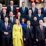 NATO summit group photo has everyone saying the exact same thing